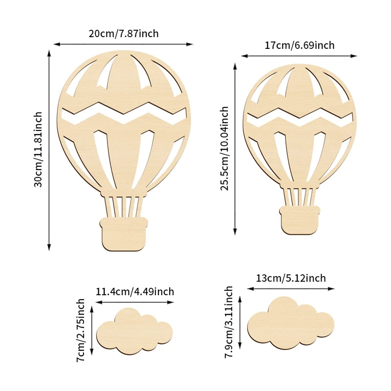 Wooden Balloon Wall Decor – Create a Magical Nursery