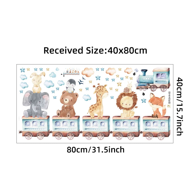 Little Safari Train Wall Stickers – A Journey of Imagination