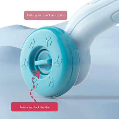 Babies Walker with Wheels Stand Learning Activities Developmental Multi-functional Toddler Trolley Hand Push Walker