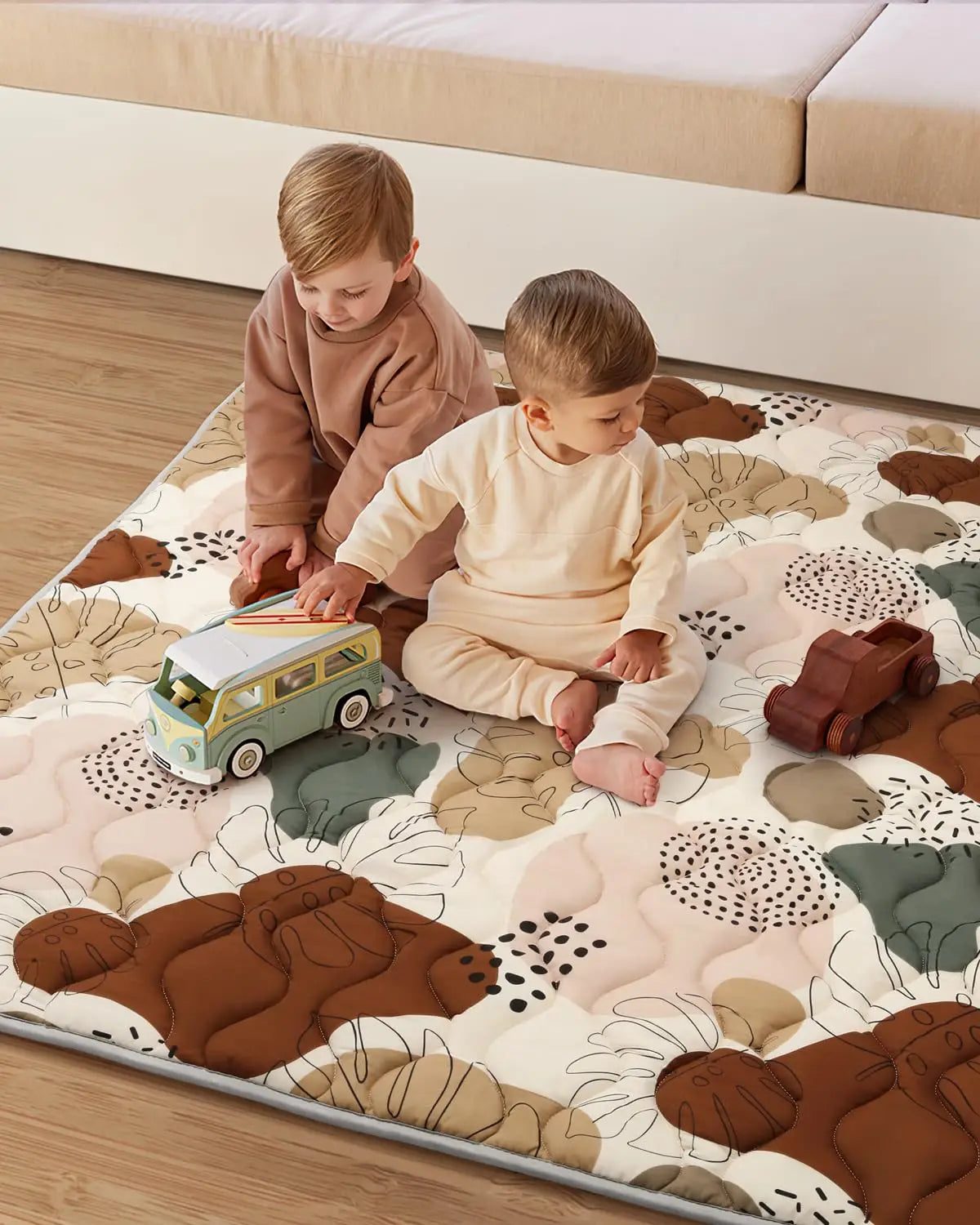 50*50" Baby Play Mat for Playpen & Floor Thicken Soft Baby Activity Gym Portable Washable Carpet for Newborn 6-12 Months