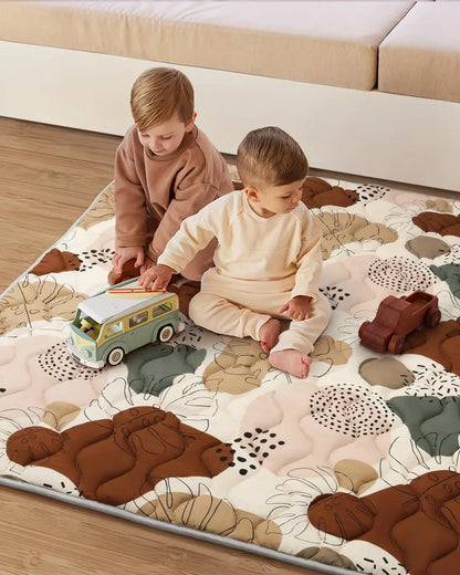 50*50" Baby Play Mat for Playpen & Floor Thicken Soft Baby Activity Gym Portable Washable Carpet for Newborn 6-12 Months