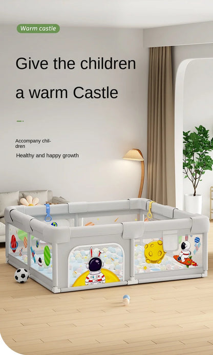 Baby Playpen Indoor Play Area for Infants Room Play Enclosure for Toddler Crawling Safety Barrier Includes 1.5cm Thick Floor Mat