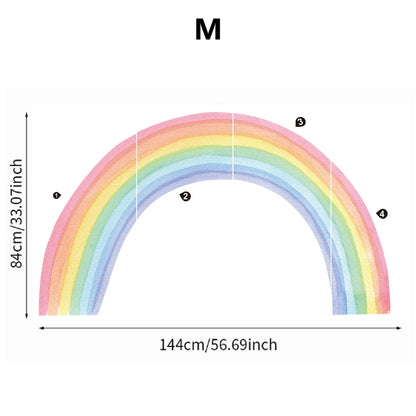 Dreamy Pastel Rainbow Wall Mural Sticker