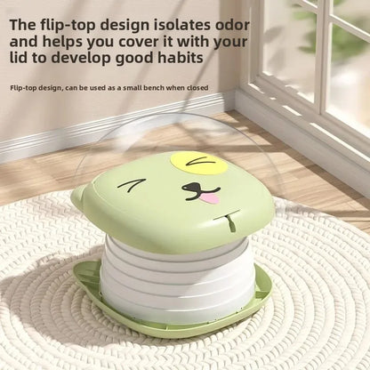 Portable Folding Children's Toilet Trainer for Outdoor Camping Car Travel Emergency Urinal Basin Baby Training Seat