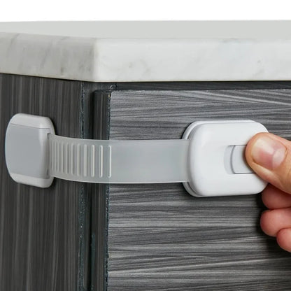 Baby Safety Lock Drawer Child Safety Cabinet Locks Adhesive Cabinet for Drawer Door Latches Baby Safe Straps Child Door Security