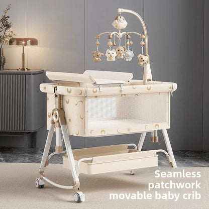 Portable Foldable Baby Bassinet with Wheels