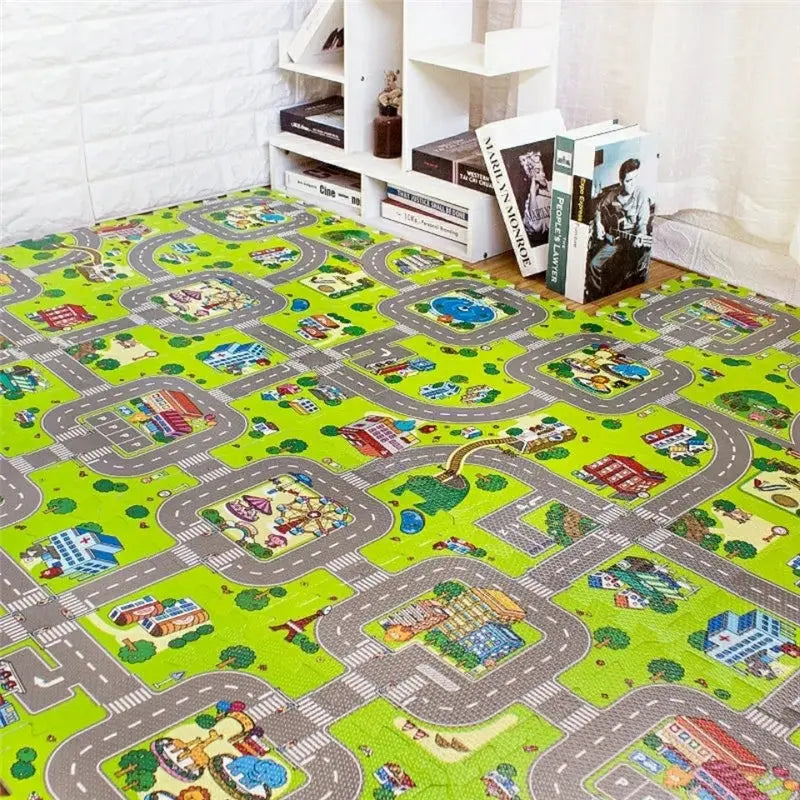 Traffic Adventure Play Mat – Drive, Learn & Explore!