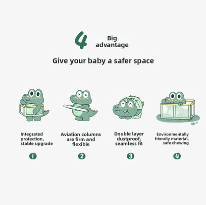 Safety Fence Foldable Baby Playpen Indoor Toddler Activity Area Crawling Mat Easy Assembly Non-Toxic Materials Indoor Playground