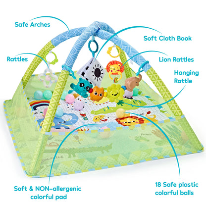 Sensory Play Gym & Crawling Mat – Learn, Play & Grow!
