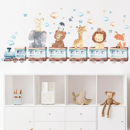 Little Safari Train Wall Stickers – A Journey of Imagination