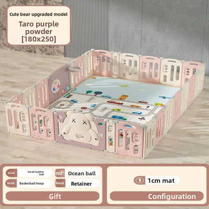 Kids Indoor Safety Playpen Foldable Baby Barrier Slide Swing Fun Activity Center Toddlers Home Use Secure Protective Play Area