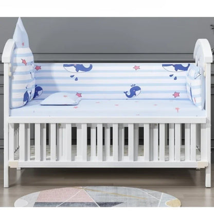 Timeless Solid Wood Baby Crib & Convertible Splicing Bed