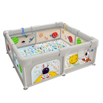 Baby Playpen Indoor Play Area for Infants Room Play Enclosure for Toddler Crawling Safety Barrier Includes 1.5cm Thick Floor Mat
