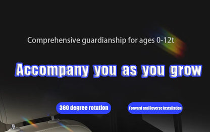 Child Car Safety Seats with ISOFIX for Baby Adjustable 360 Rotating Direction Angle 0-12 Years Suitable Car Seat with Footrest