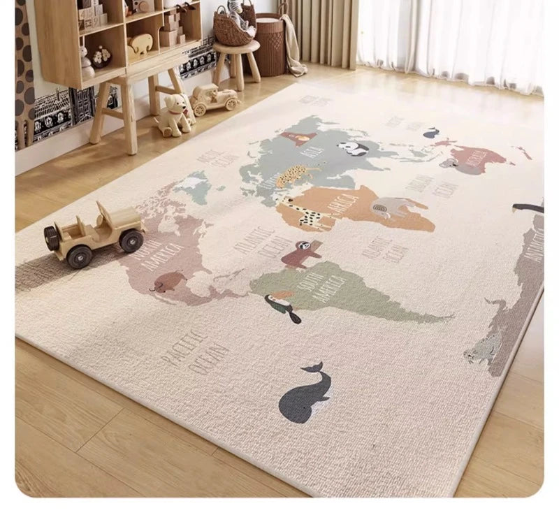 Children Room Carpet Living Room Study Toy Reading Area Baby Crawling Carpet Play Anti Fouling Anti Slip Rug Baby Playing Mat
