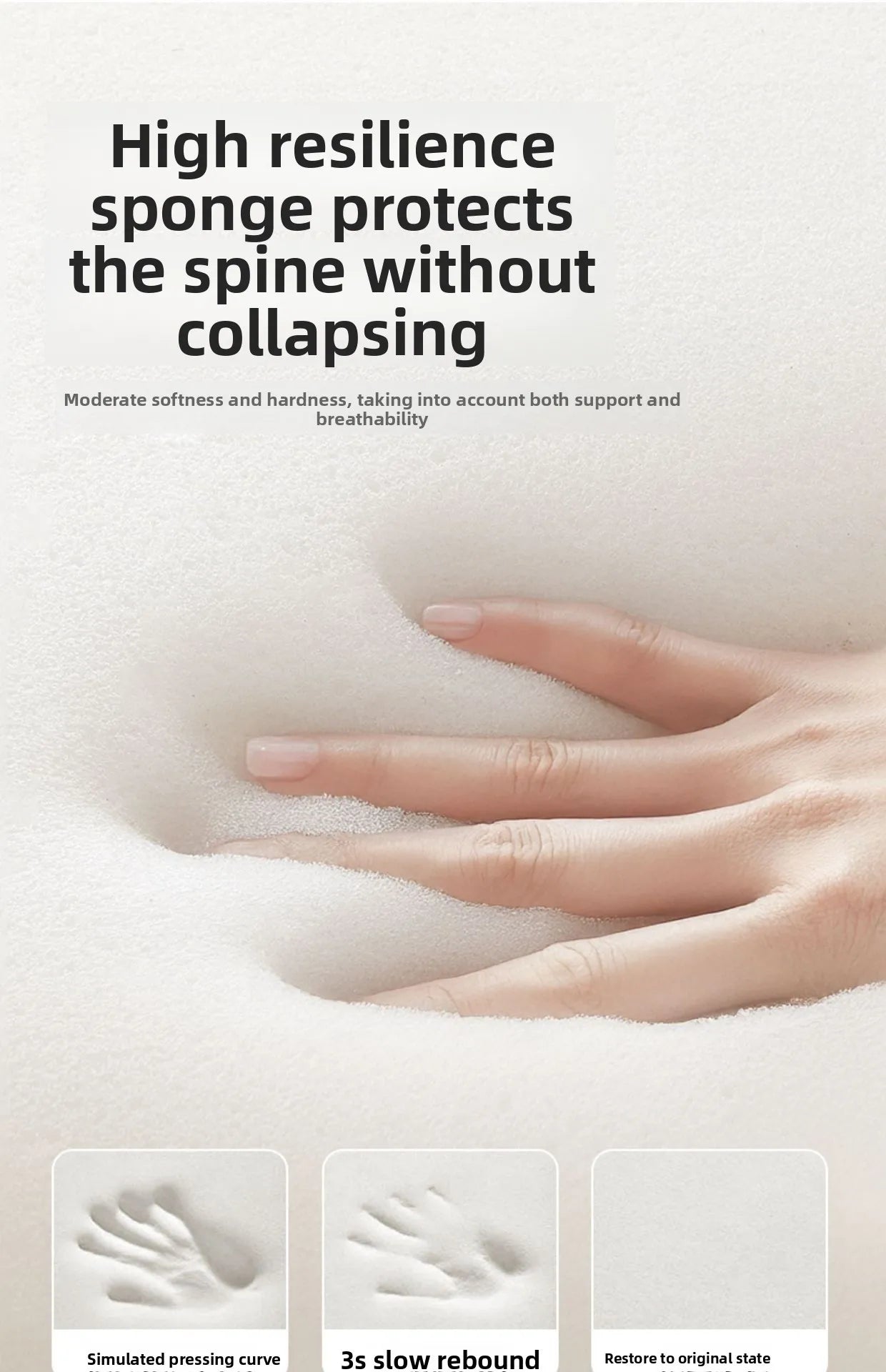 Baby Slope Pillow - Breathable Newborn Pillow for Preventing Milk Choking and Spitting Up - Lying-Down Feeding and Sleeping Aid