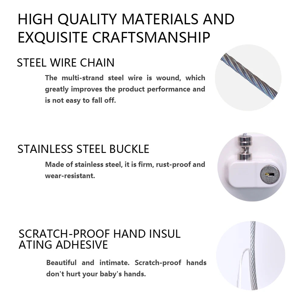 Multi-Purpose Baby Safety Cable Lock – Strong, Flexible Protection