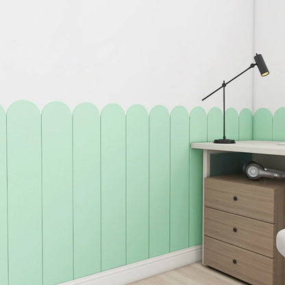 10PCS Self Adhesive Environmental Friendly Anti-Collision Soft Package Wall Sticker Skirt Kids's Room Surround Protection Board