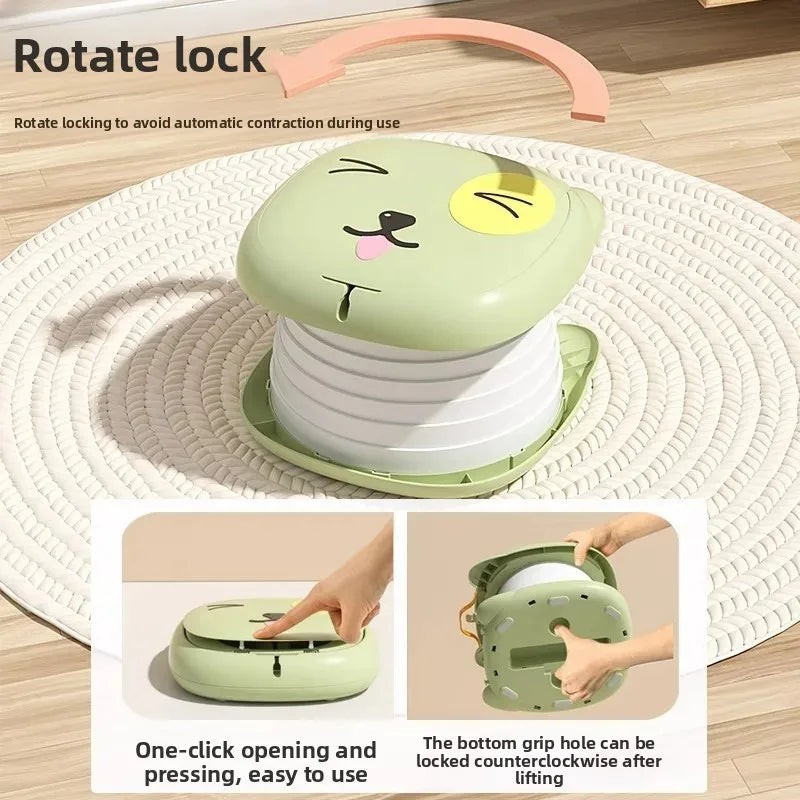 Portable Folding Children's Toilet Trainer for Outdoor Camping Car Travel Emergency Urinal Basin Baby Training Seat