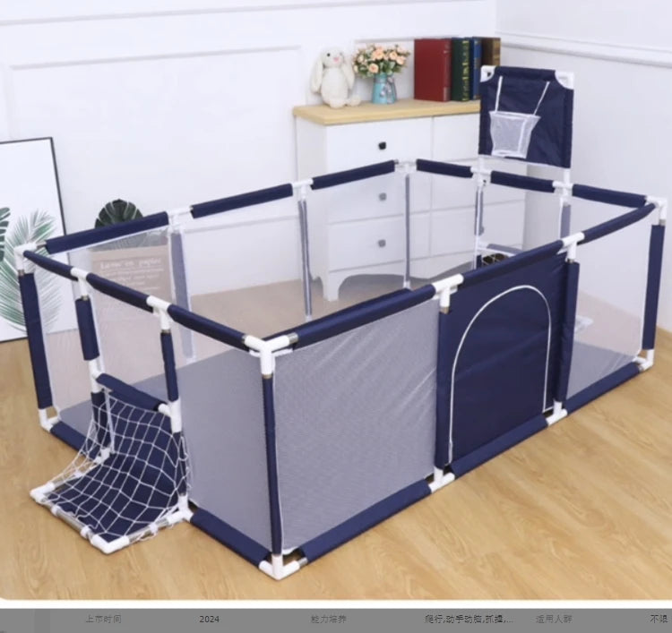 NEW Playpens for Baby with Pull Rings Indoor Baby Playground Kids Balls Pool Activity Fence Baby Games Park Child Safety Barrier