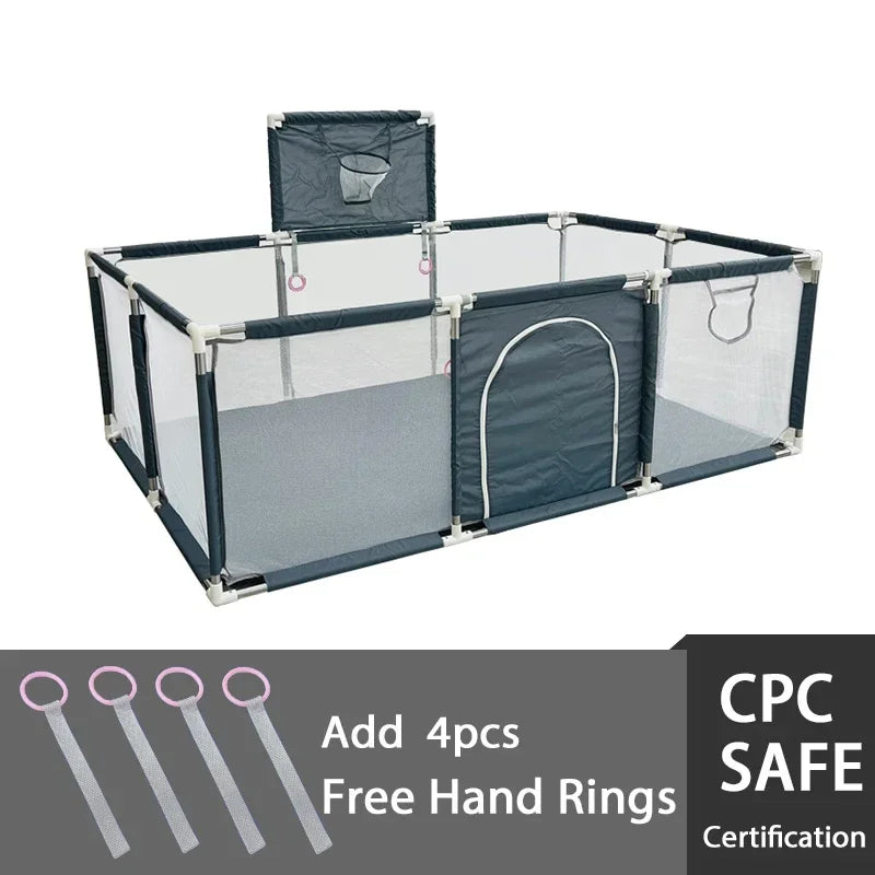 IMBABY Baby Playground Large Baby Playpen Machine Washable Baby Activity Fence Ball Pool Games Playpen for Child Safety Barries