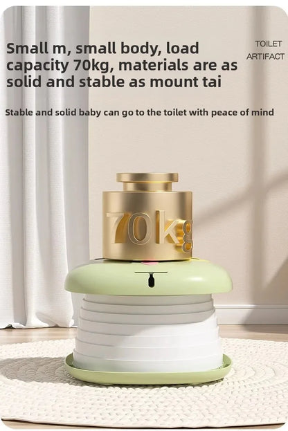 Portable Folding Children's Toilet Trainer for Outdoor Camping Car Travel Emergency Urinal Basin Baby Training Seat