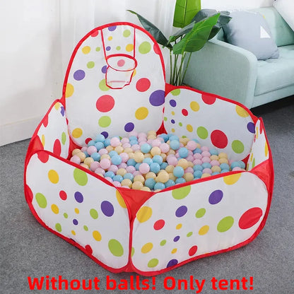 BabyBlush Hexagon Folding Baby Playpen with Basketball Hoop (1.2m)