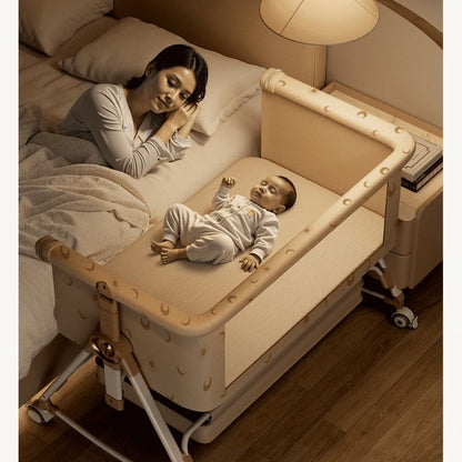 Portable Foldable Baby Bassinet with Wheels