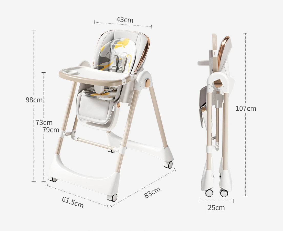 BabyBlush 2-in-1 Convertible Baby Dining & Rocking Chair