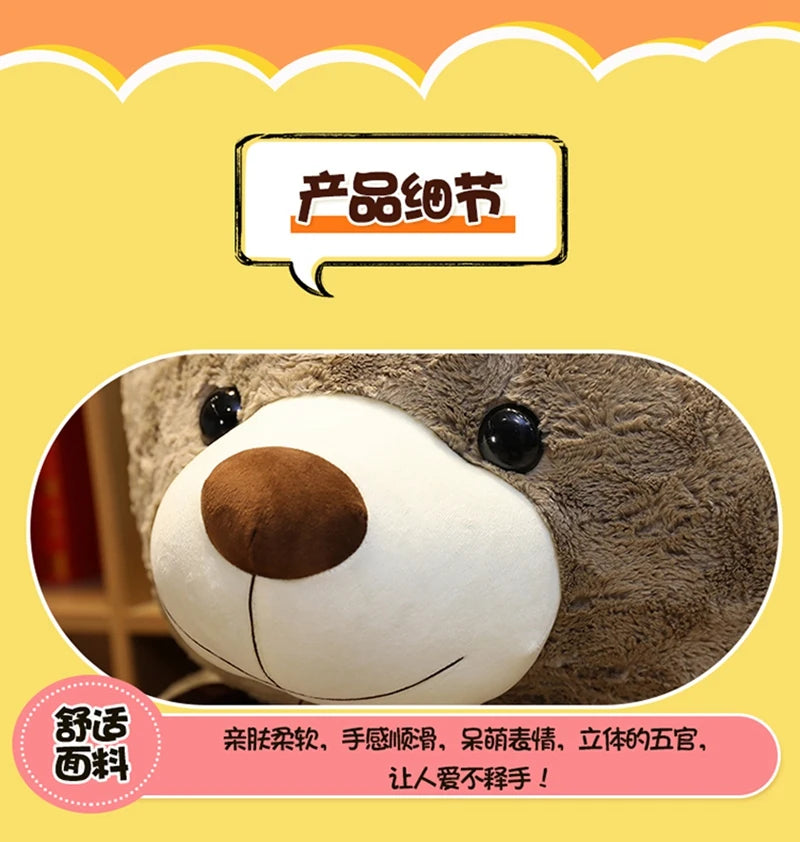 Nice New Hot High Quality 2 Colors Teddy Bear With Love Stuffed Animals Plush Toys Doll Pillow Kids Lovers Birthday Baby Gift