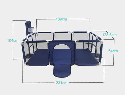 NEW Playpens for Baby with Pull Rings Indoor Baby Playground Kids Balls Pool Activity Fence Baby Games Park Child Safety Barrier