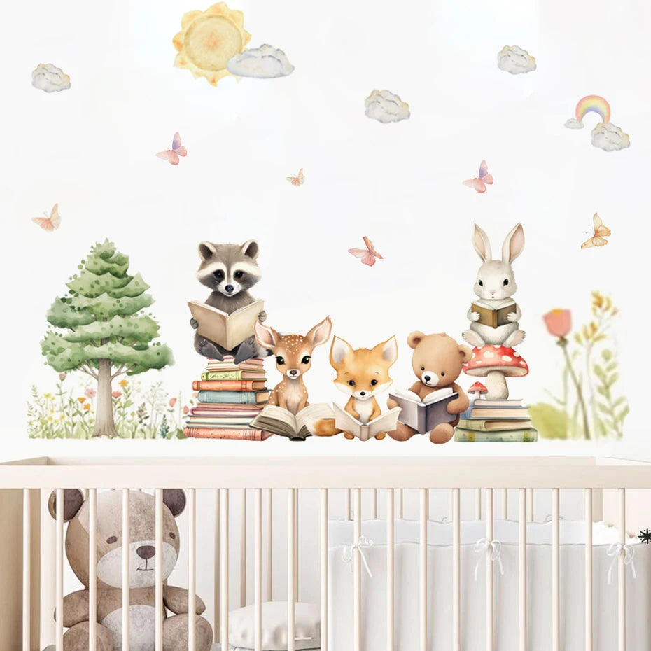 Woodland Learning Friends Wall Stickers