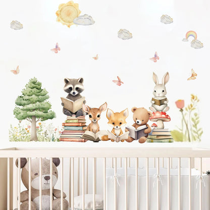 Woodland Learning Friends Wall Stickers