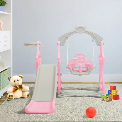 BabyBlush Toddler Swing & Slide Playset