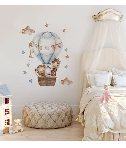 Safari Balloon Wall Stickers – Create a Dreamy Nursery