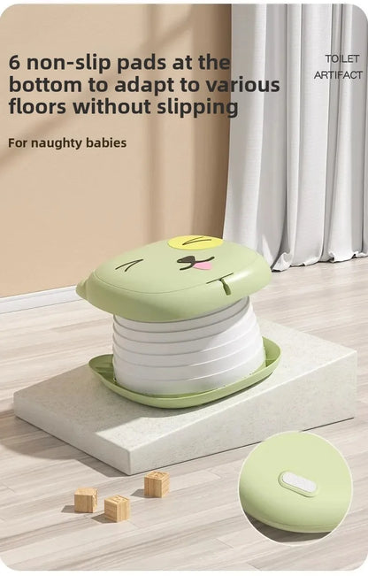 Portable Folding Children's Toilet Trainer for Outdoor Camping Car Travel Emergency Urinal Basin Baby Training Seat