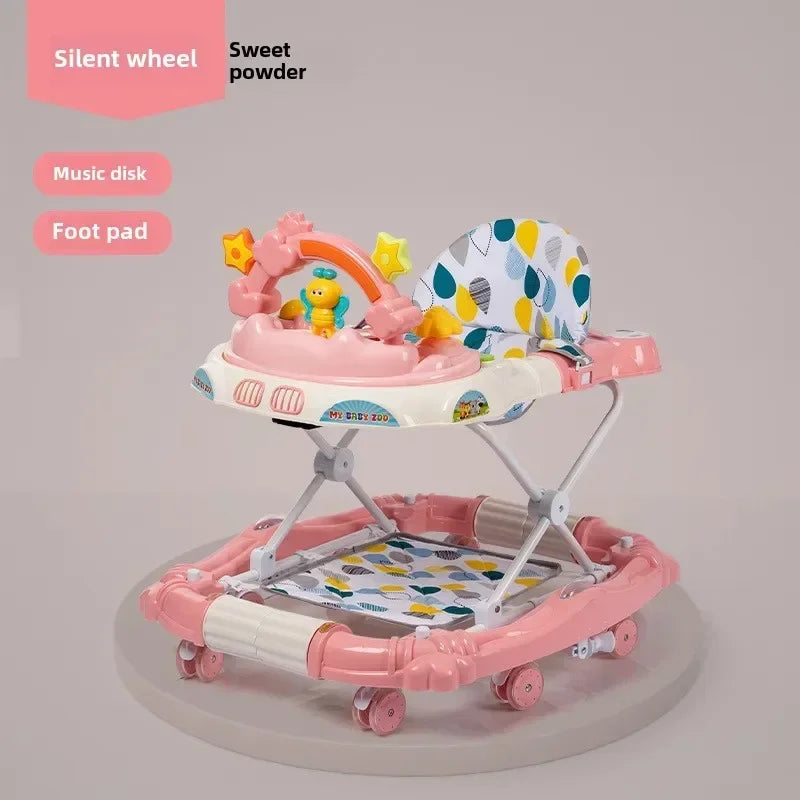 Anti-rollover Children's Multi-functional Baby Walker Baby Trolley with Musical Walker