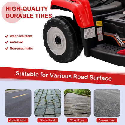 12V Kids Ride-On Excavator Loader with Remote Control