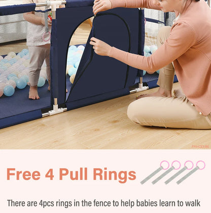 PANGDUBE Baby Playpen for Children Play Area Baby Playground 6 Month~6 Years Old Kids Ball Pit Playpen Indoor Baby Safety Fence