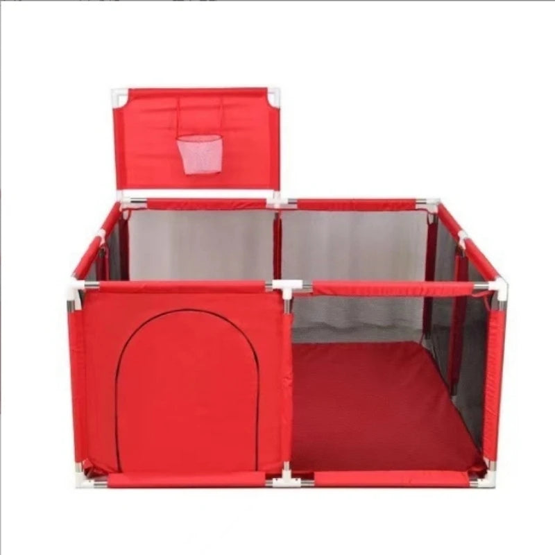 NEW Playpens for Baby with Pull Rings Indoor Baby Playground Kids Balls Pool Activity Fence Baby Games Park Child Safety Barrier
