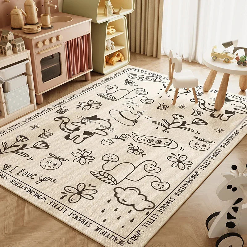 Children Room Carpet Living Room Study Toy Reading Area Baby Crawling Carpet Play Anti Fouling Anti Slip Rug Baby Playing Mat