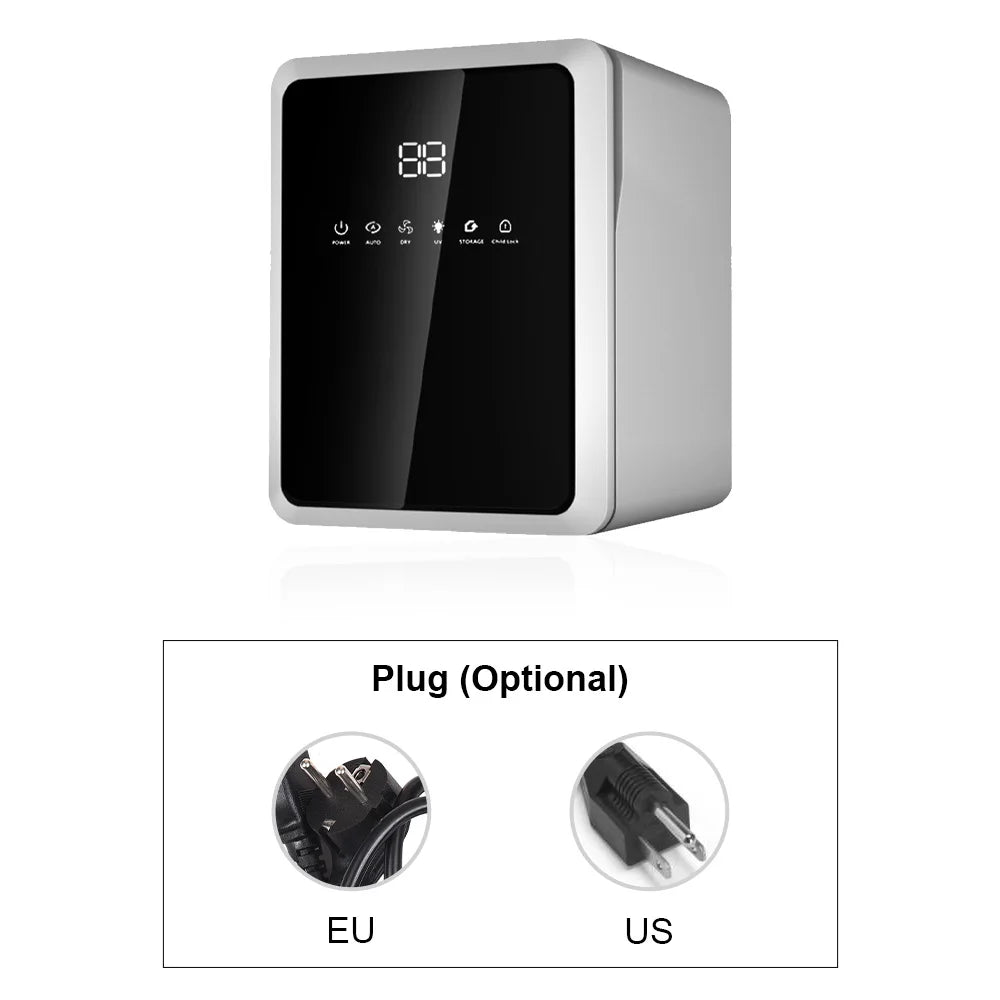 100W Baby Bottle Sterilizer Dryer UV Sterilizer for Bottle 3-in-1 Disinfection Cabinet 8L Low Noise with LCD Screen Timer