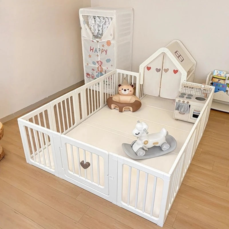 BabyBlush Extra-Large Foldable Baby Playpen (18 Panels)