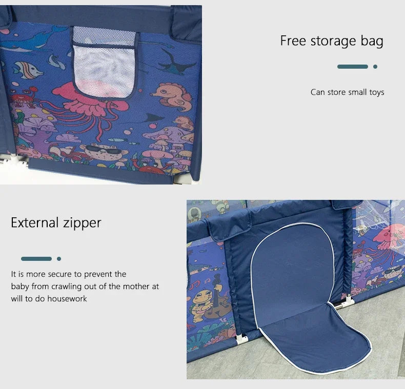 IMBABY Baby Playground Large Baby Playpen Machine Washable Baby Activity Fence Ball Pool Games Playpen for Child Safety Barries