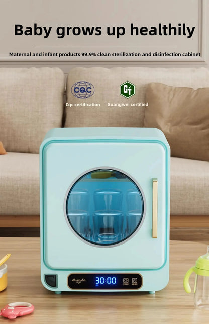 Baby Bottle Sterilizer with Pasteurization, 23L UV Disinfection Cabinet, Multi-functional Disinfection Pot for Baby Accessories