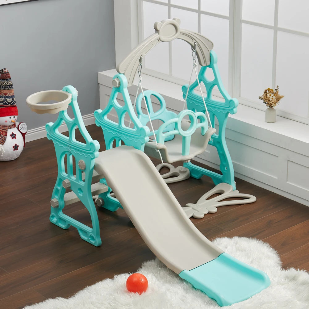 BabyBlush Toddler Swing & Slide Playset