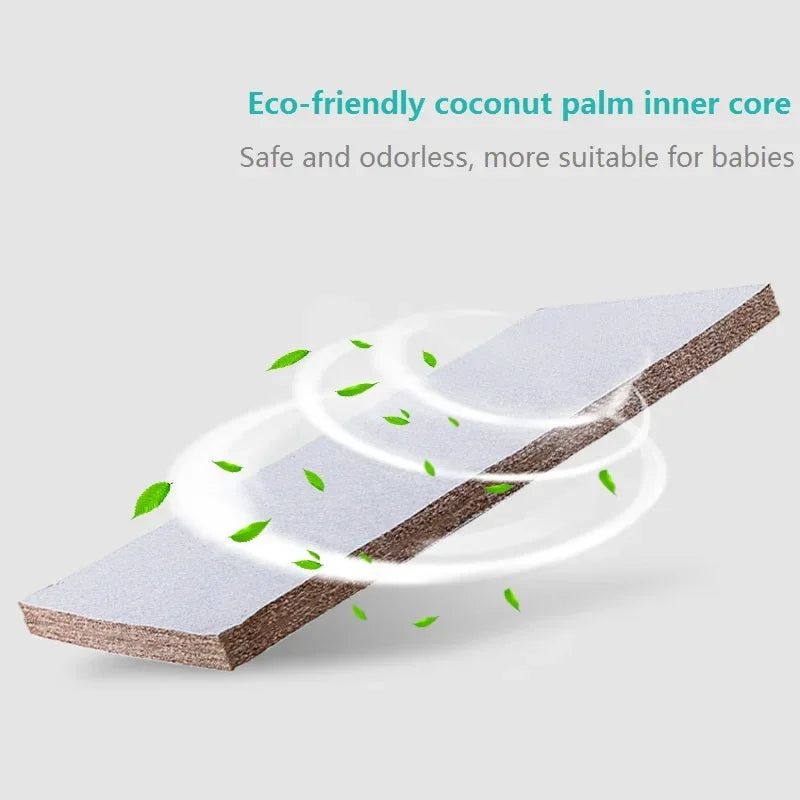 120x60cm Crib Mattress Double-sided Toddler Bed Mattresses Baby Cradle Mattresses for Crib All Seasons Bassinet Mattress Pad