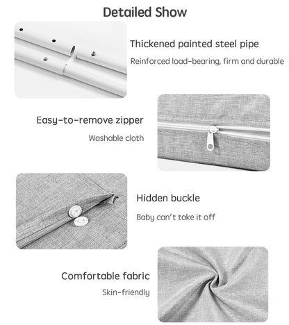 1pc 47cm Child Bed Barrier for Baby Bed Fence Railing for Children's Bed Protection Bed Rail Guard for Kids