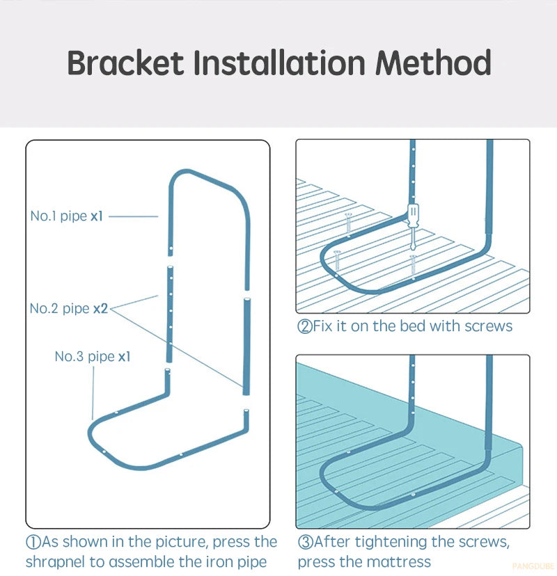 1pc 47cm Child Bed Barrier for Baby Bed Fence Railing for Children's Bed Protection Bed Rail Guard for Kids