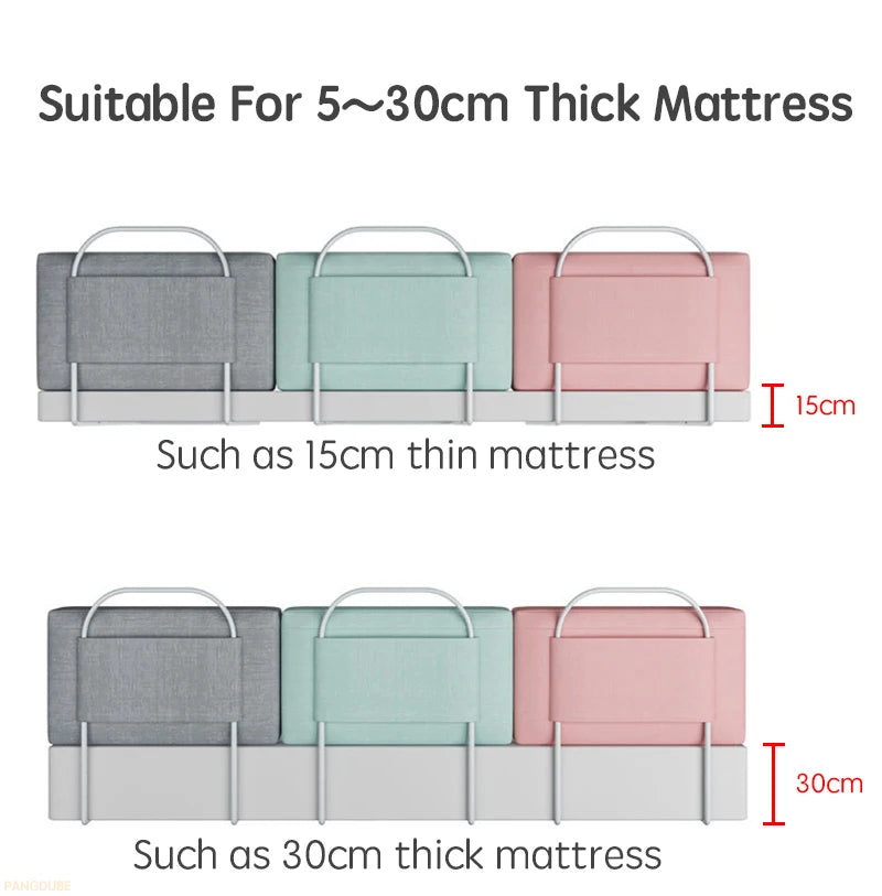 1pc 47cm Child Bed Barrier for Baby Bed Fence Railing for Children's Bed Protection Bed Rail Guard for Kids